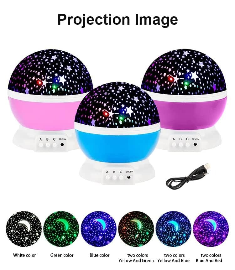 Night Light Star Lamp  – 360° Rotating