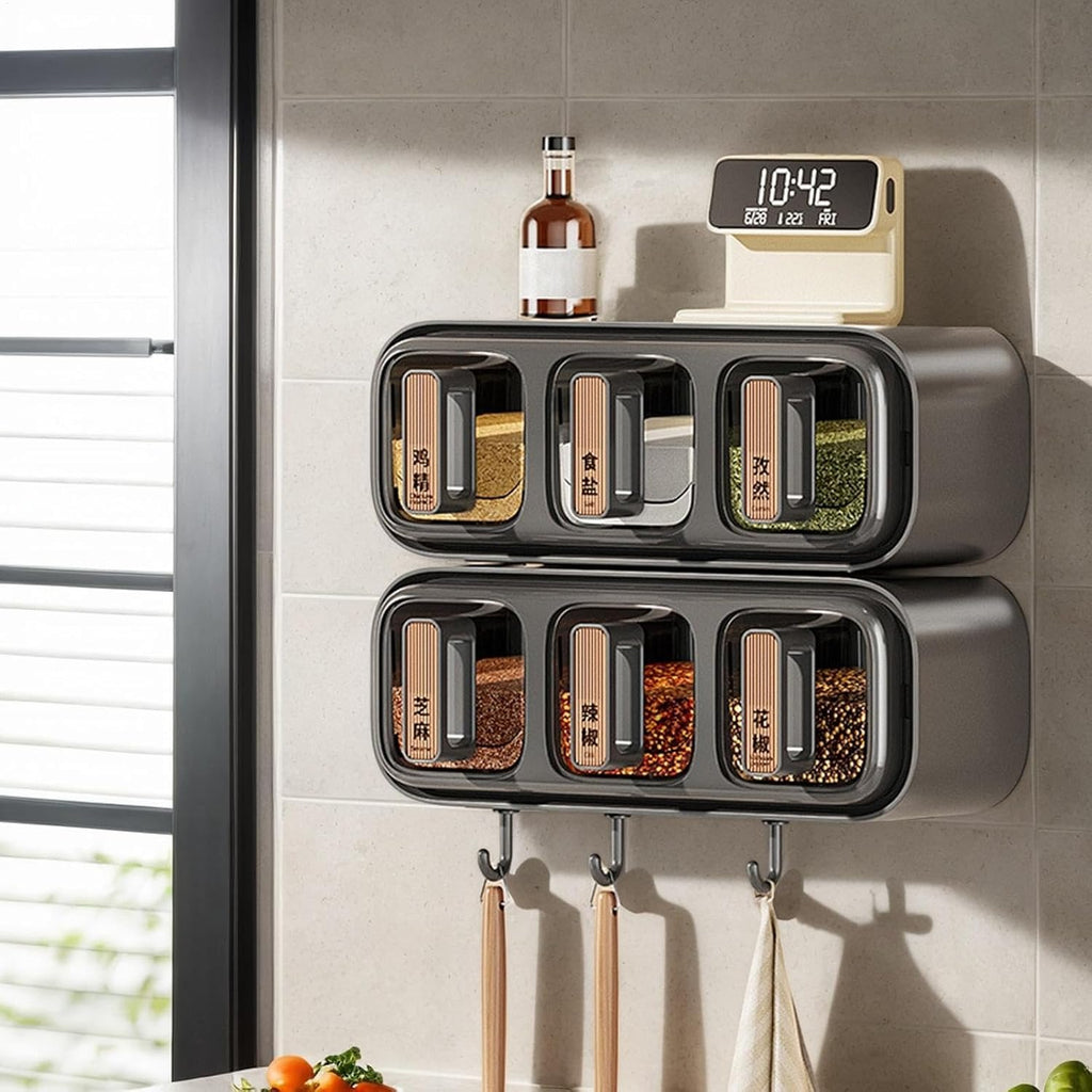 Wall Mounted Seasoning Box Containers