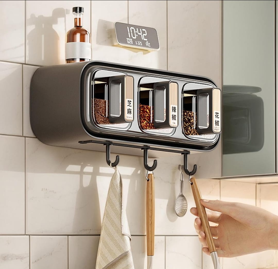 Wall Mounted Seasoning Box Containers