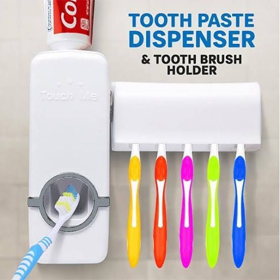 Toothpaste Dispenser With brush Holder